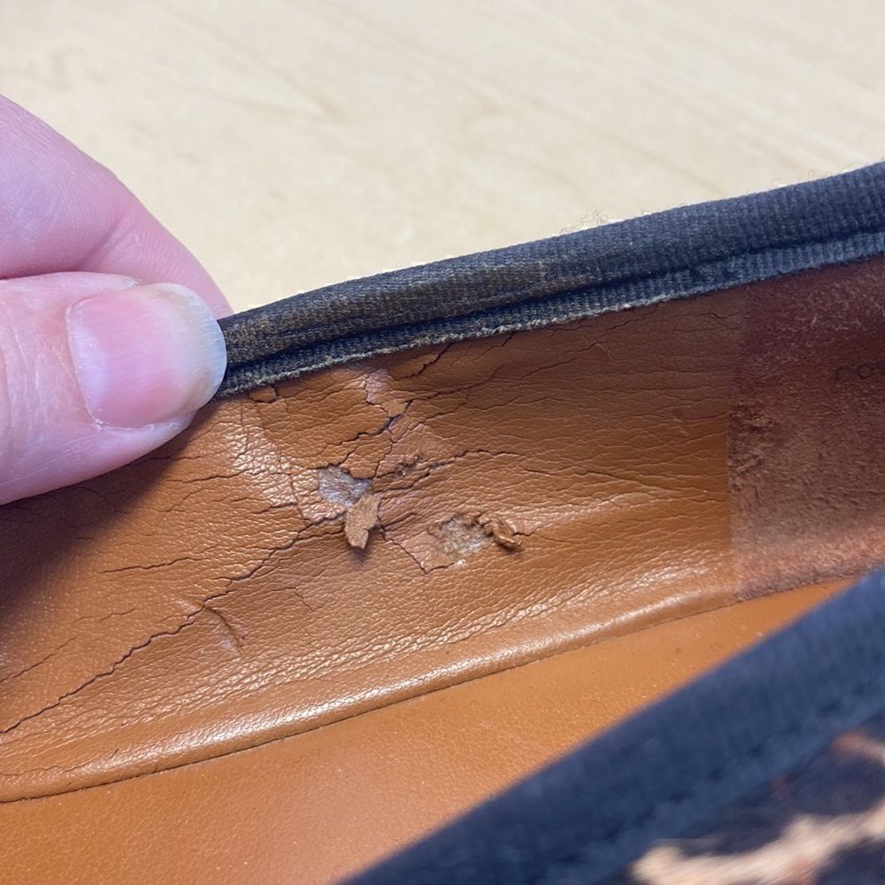 d_15 NINE West real fur loafers - Picture 6 of 6